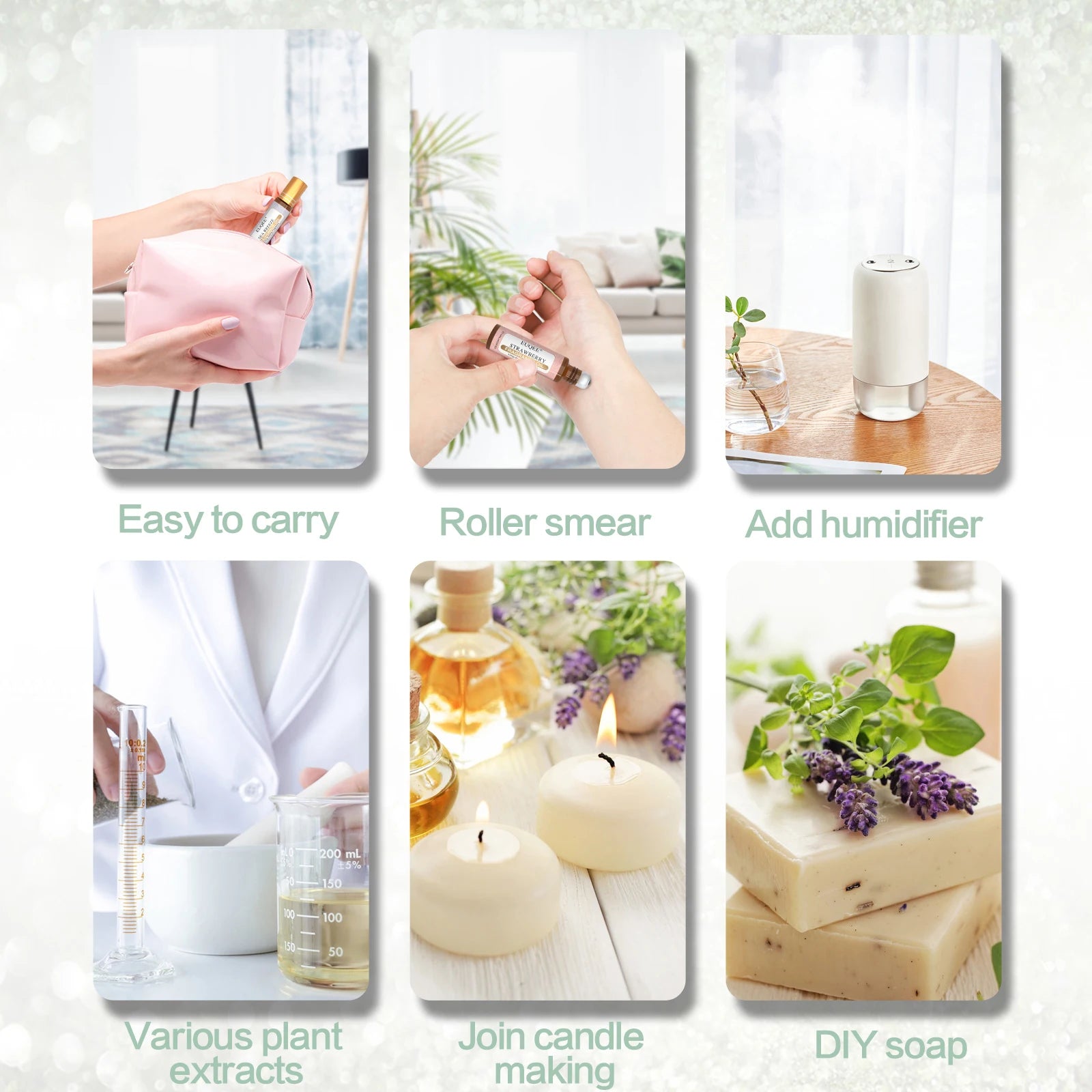 EUQEE 10 ml Roll-On Scent Oil – Long-Lasting Fruity & Floral Unisex Fragrance