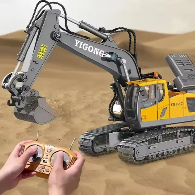 RC Car Children Toy Remote Control Car Toy Boy Radio Control Excavator Dump Truck Bulldozer Electric Grab Pushdozer Kid Toy Gift