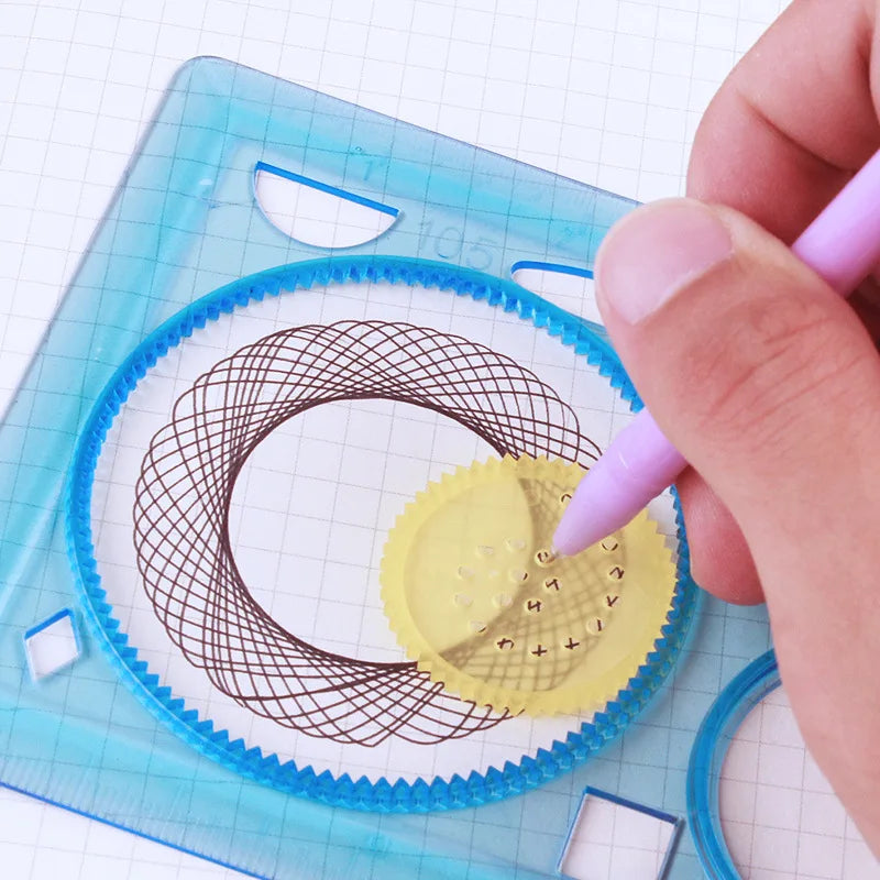 Geometry Spirograph Drawing Stencil Set – Kids Creative Art Toy