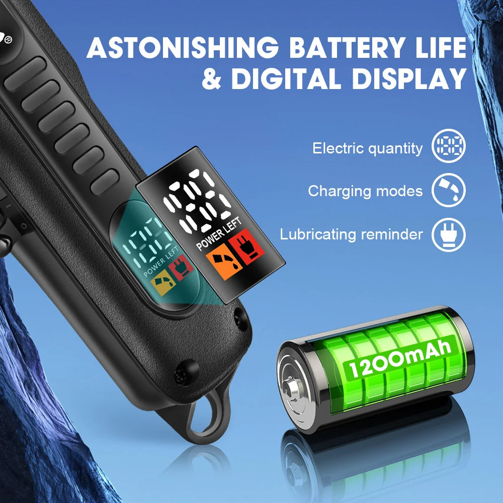 Professional Barber Electric Hair clipper LED display screen UBS charging Trimmer Powerful electric hair clipper trimmer tool