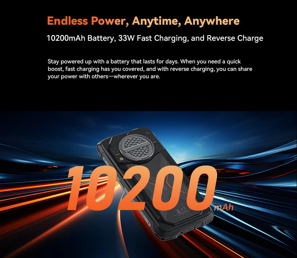 Cubot KingKong Power 3 Rugged Smartphone – 120Hz, 10200mAh