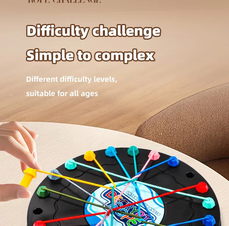 Children’s Rope Puzzle Game – Family Logic & Strategy Toy