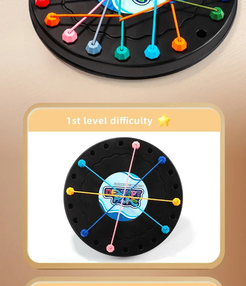 Children’s Rope Puzzle Game – Family Logic & Strategy Toy