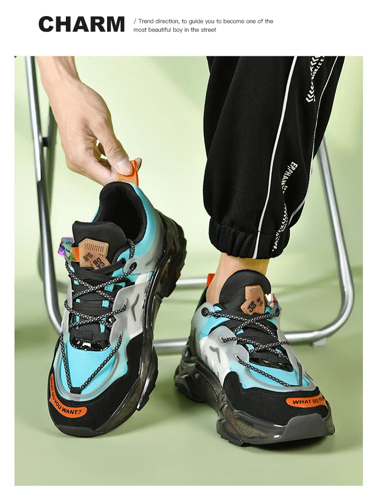 Men's Breathable Casual Sneakers Luxury Trainer Fashion Loafers Running Shoes - Comfortable Race Shoes for Male