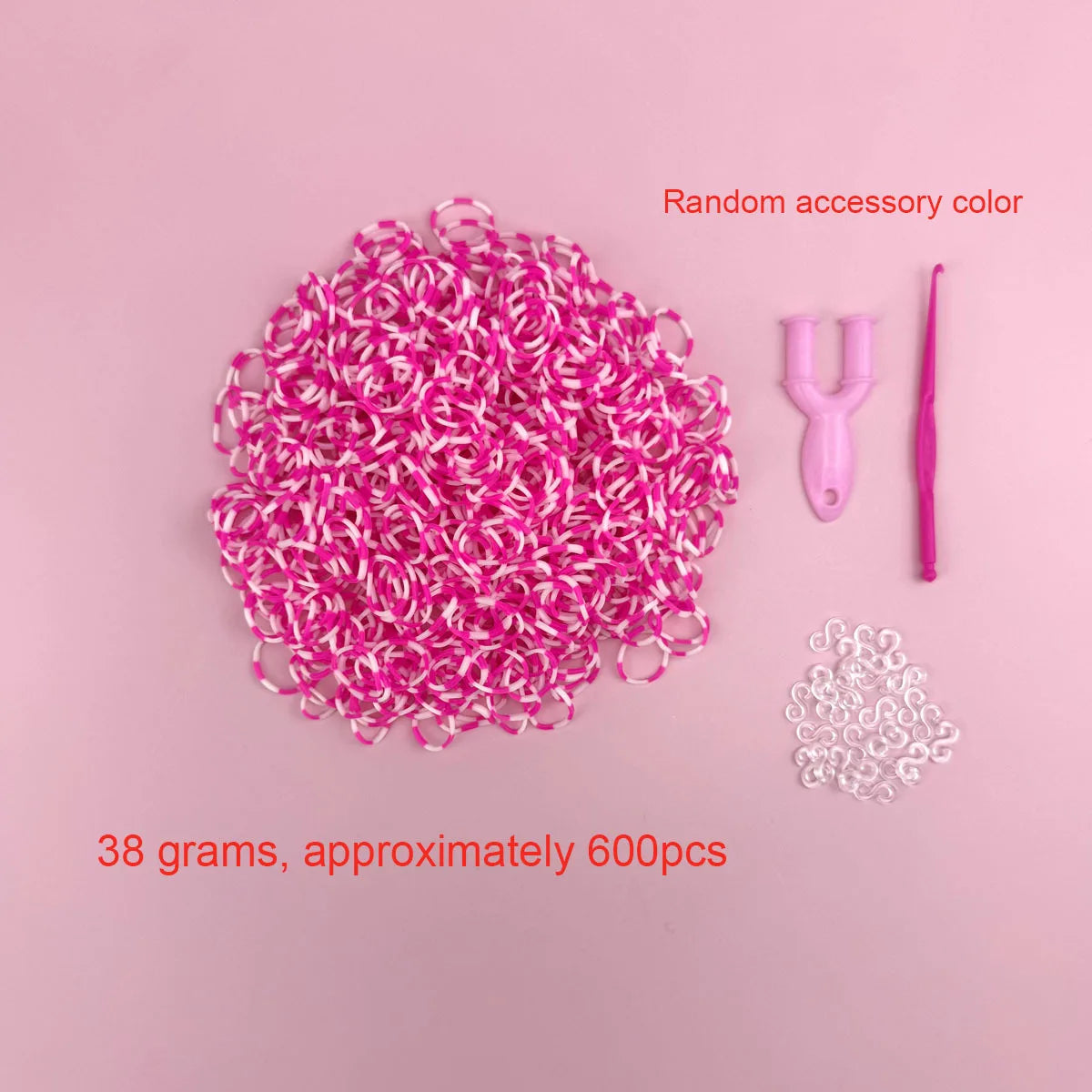 600PCS Loom Bands Bracelet Kit – DIY Jewelry Craft Set for Girls