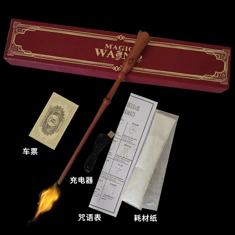 Creative Electronic Flasher Magic Wand Professional Flame Igniter Magician Prop Accessories Magia Games