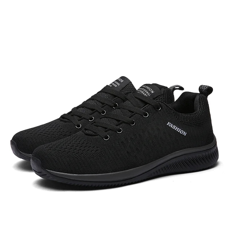 Men Running Walking Knit Shoes Fashion Casual Sneakers Breathable Sport Athletic Men Sneakers Casual Shoes Big Size 36-48