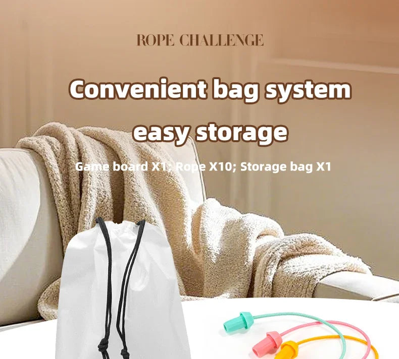 Children’s Rope Puzzle Game – Family Logic & Strategy Toy