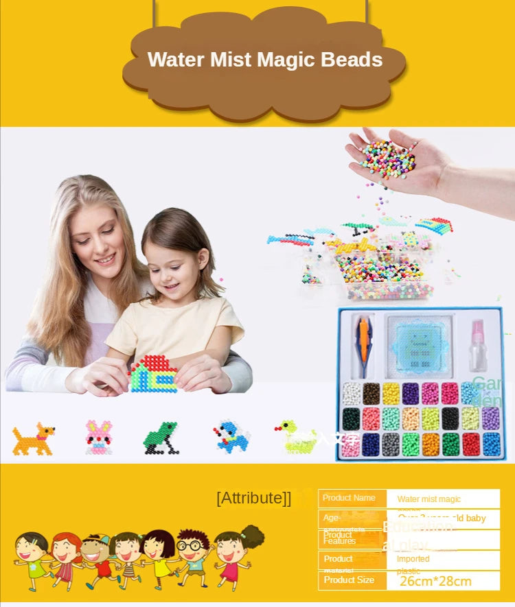 1000PCS Water Spray Magic Beads Set – DIY Puzzle Craft Toy