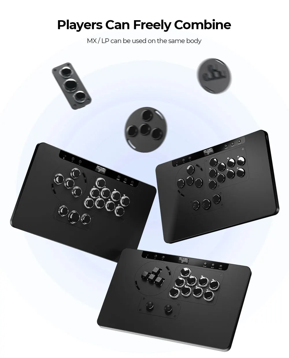 Haute42 HautePad X Leverless Fightstick – RGB Hitbox Controller