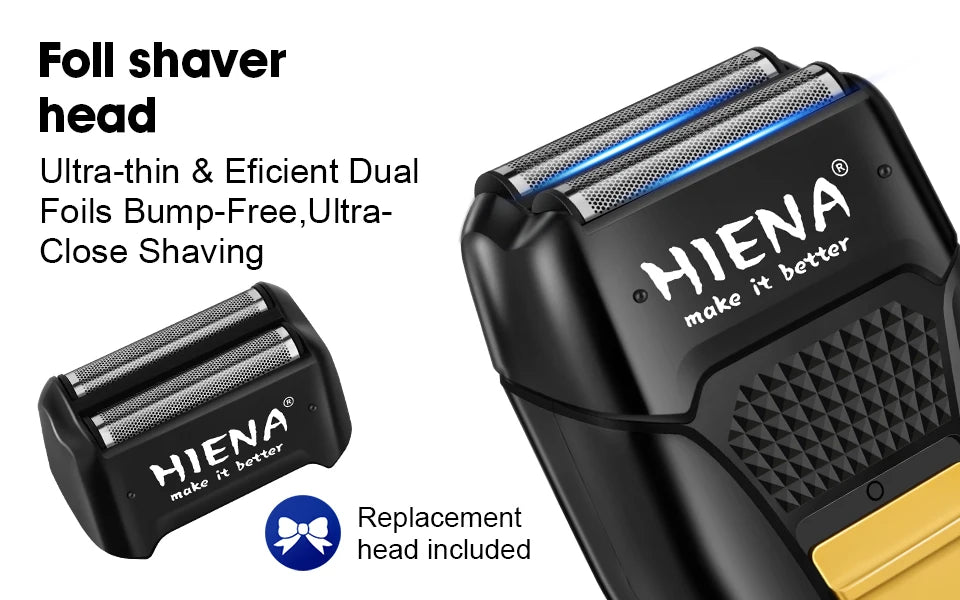 hiena Finish Machine Electric Professional Electric Hair Clippers Beard Clipper Rechargeable Men's Shaver Hair Trimmer Kit