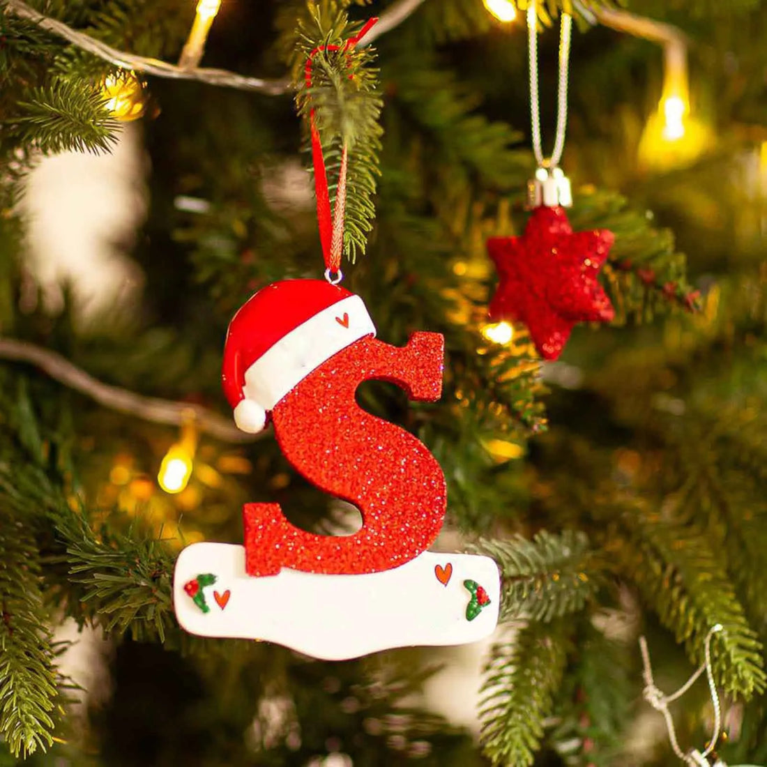 Christmas Letter Pendant Decorations – Acrylic DIY Xmas Ornaments