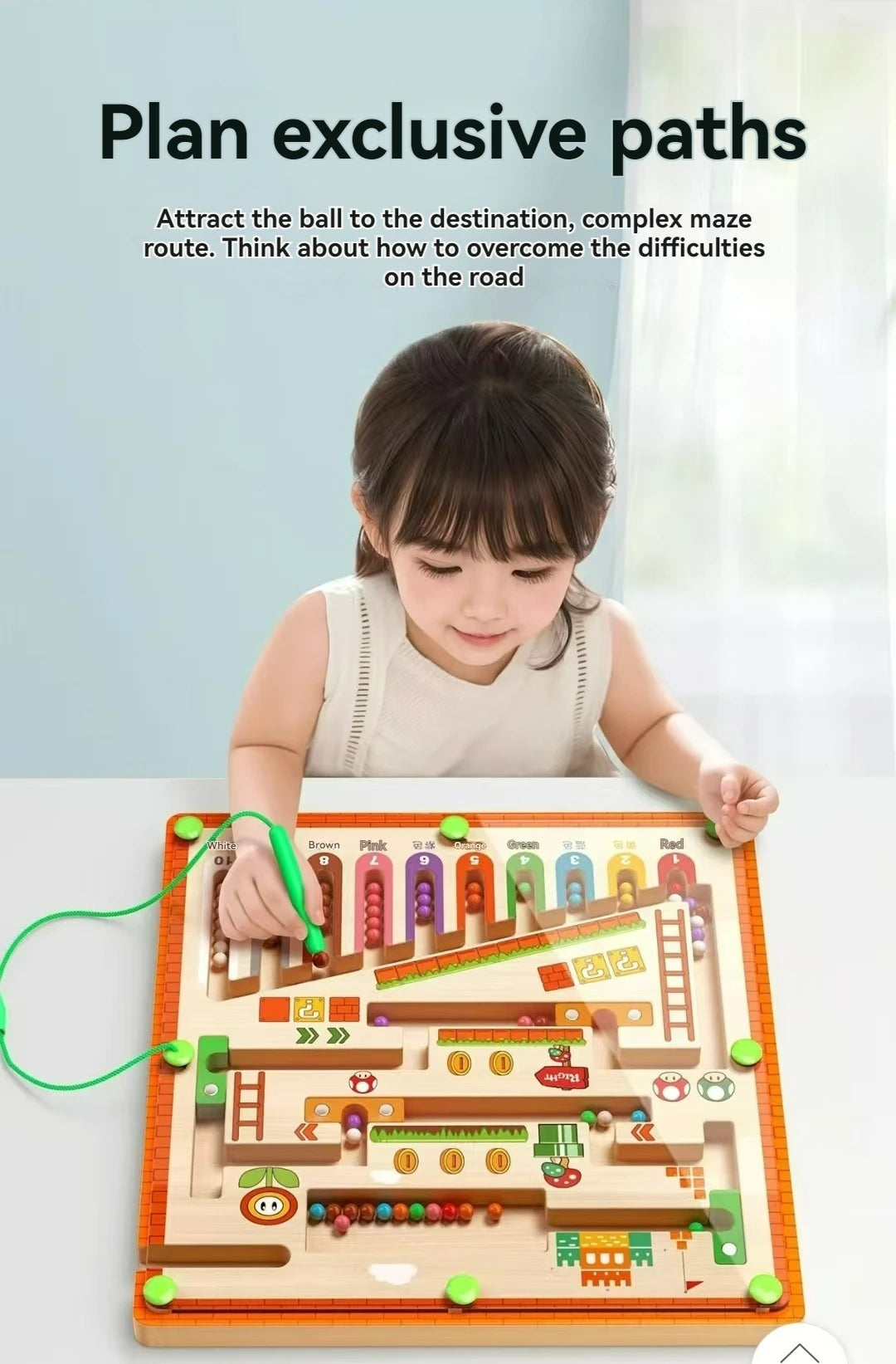 Children’s Magnetic Maze Puzzle – Early Education Toy for Ages 3–4