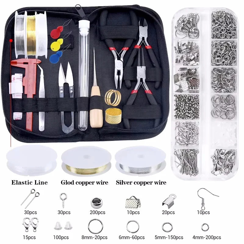 Jewelry Making Kit – Tools, Wires, Charms & Findings Set