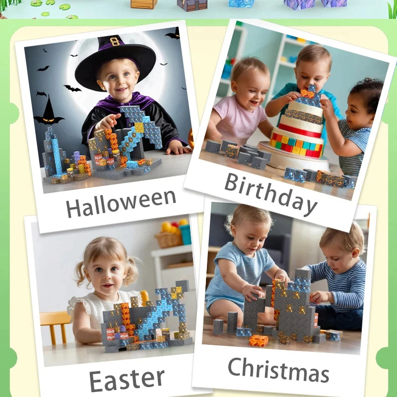 Minecraft Magnetic Building Blocks – DIY STEM Construction Set