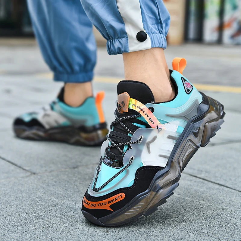 Men's Breathable Casual Sneakers Luxury Trainer Fashion Loafers Running Shoes - Comfortable Race Shoes for Male