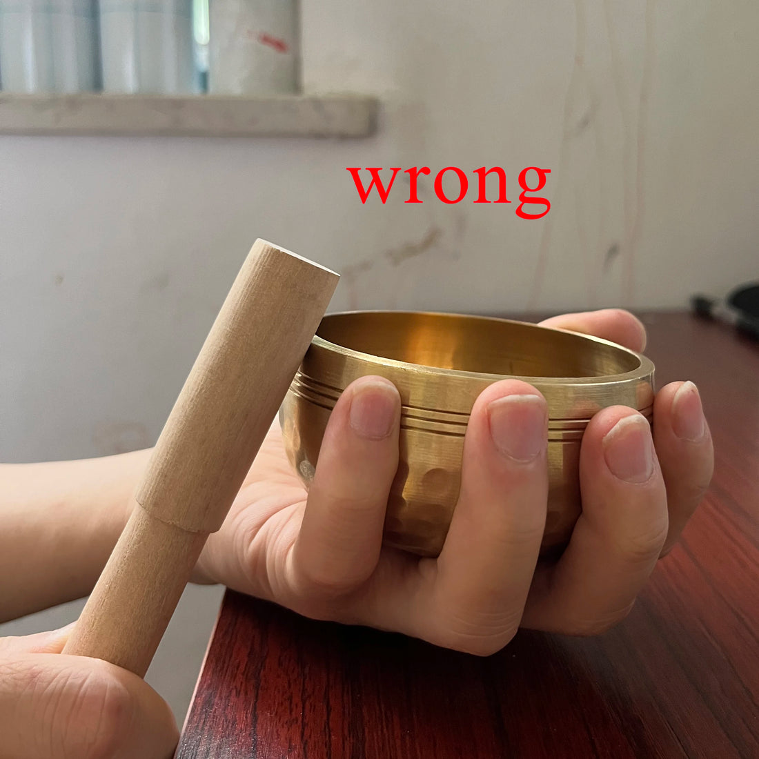 Tibetan Handmade Brass Singing Bowl, Yoga Meditation Bowl for Sound Healing Stress Relief, Buddha Mindfulness bowl Instrument