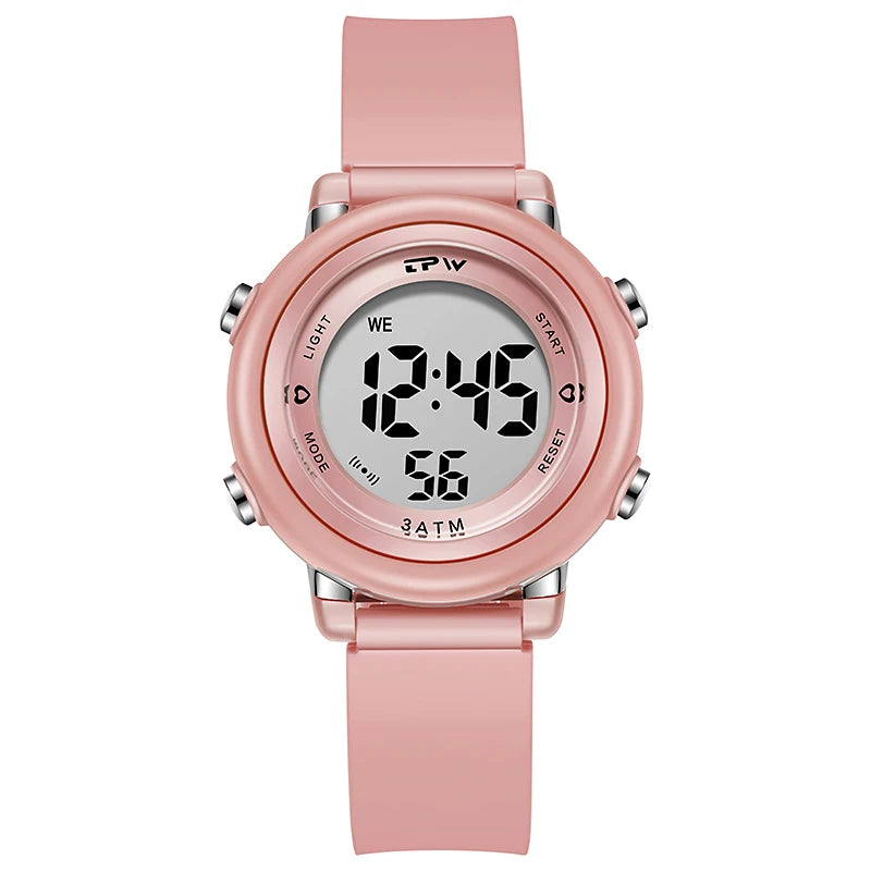 Waterproof Alarm Student Watches Boys Girls Lady Sport Watch Colorful Led Digital Wristwatches