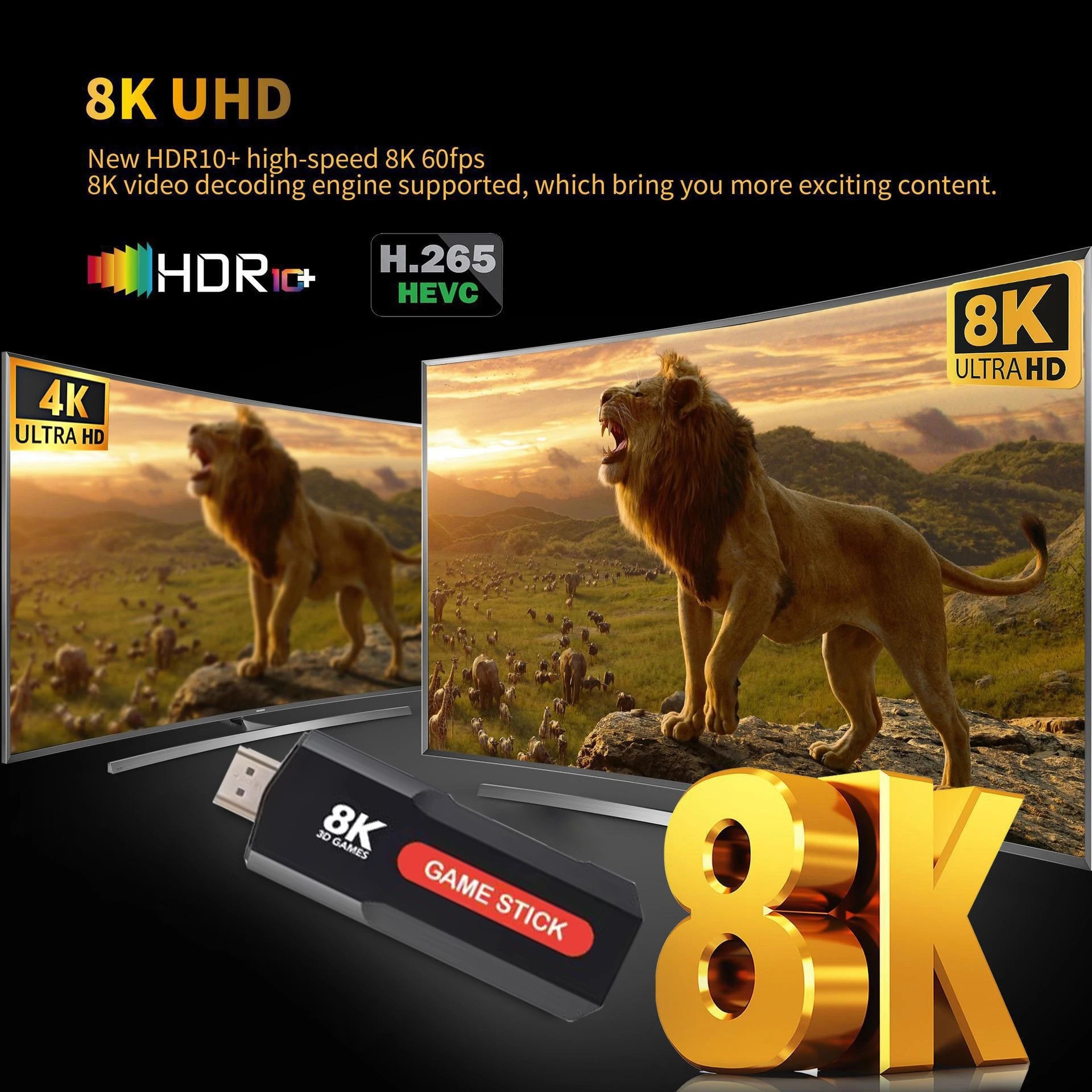 X2 Game TV Stick Console – 64GB, 10,000+ Games, 8K HD