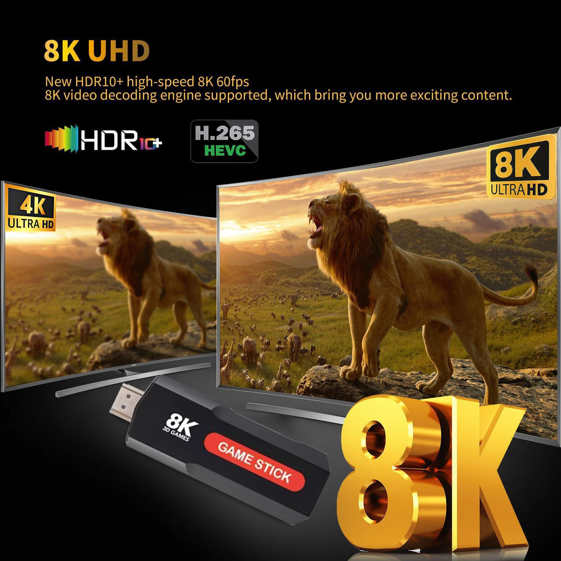 X2 Game TV Stick Console – 64GB, 10,000+ Games, 8K HD