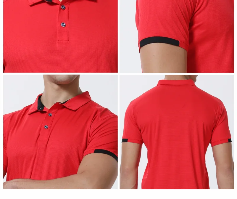 Men’s Quick-Dry Polo Shirt – Casual Sports & Fitness Top