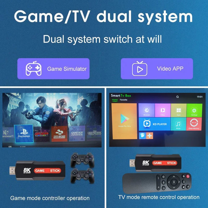 X2 Game TV Stick Console – 64GB, 10,000+ Games, 8K HD