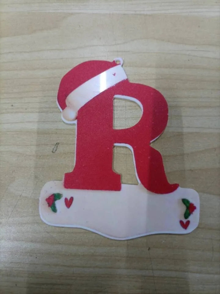 Christmas Letter Pendant Decorations – Acrylic DIY Xmas Ornaments