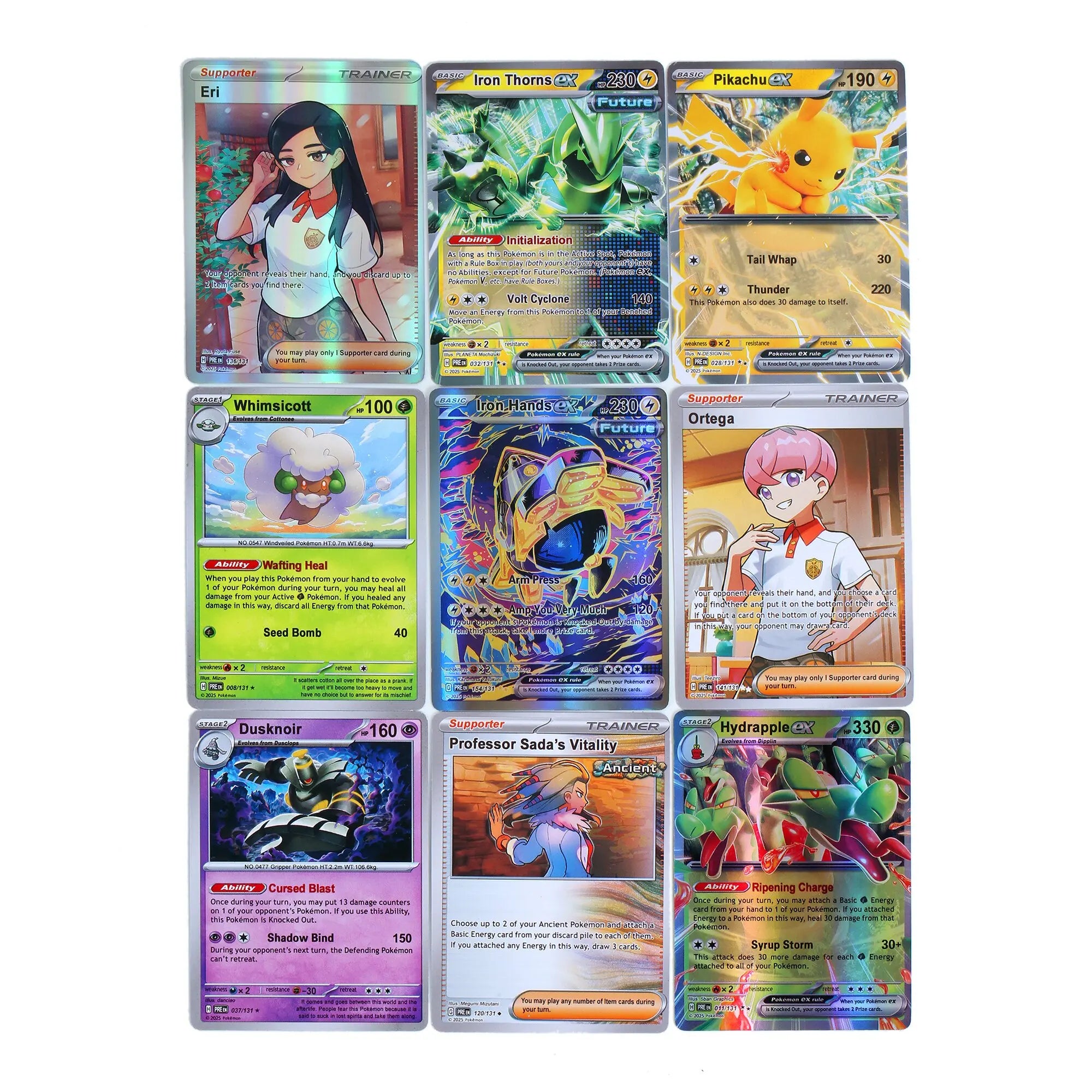 360Pcs Pokemon Card Prismatic Evolutions Scarlet Violet 151 Surging Sparks PALDEAN FATES English Booster Battle Transaction Card