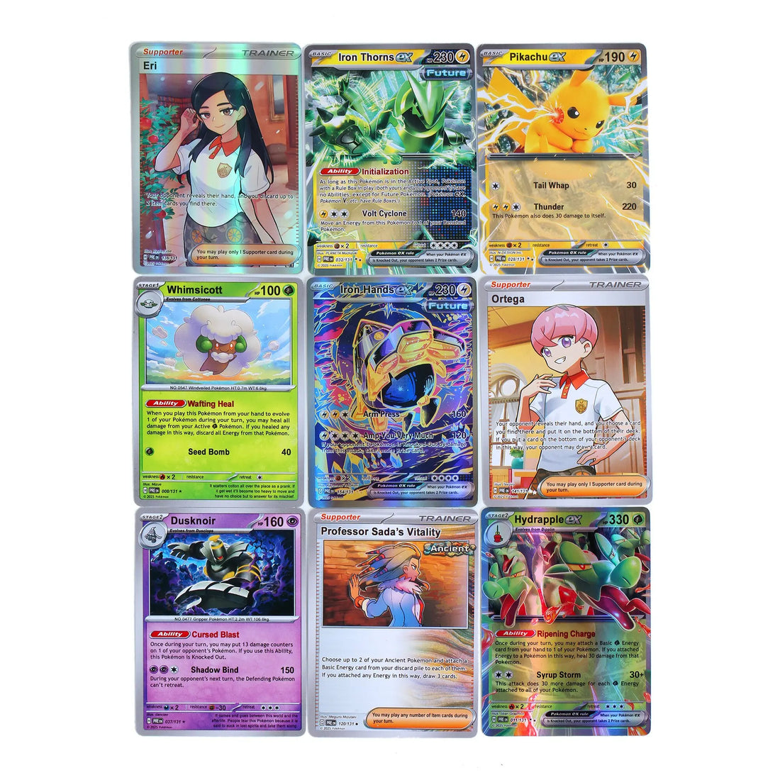 360Pcs Pokemon Card Prismatic Evolutions Scarlet Violet 151 Surging Sparks PALDEAN FATES English Booster Battle Transaction Card