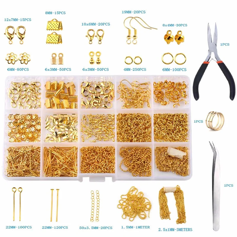 Jewelry Making Kit – Tools, Wires, Charms & Findings Set