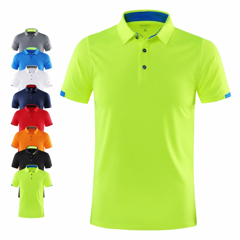 Men’s Quick-Dry Polo Shirt – Casual Sports & Fitness Top