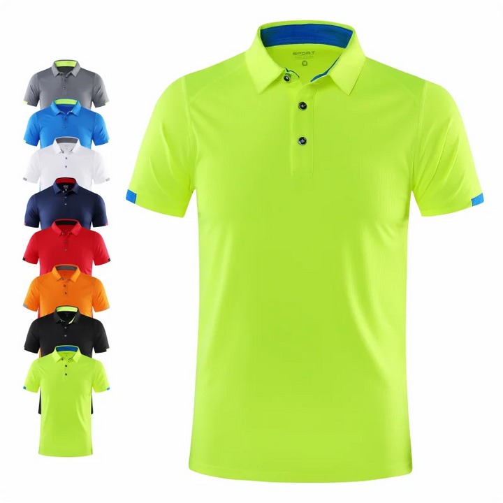 Men’s Quick-Dry Polo Shirt – Casual Sports & Fitness Top