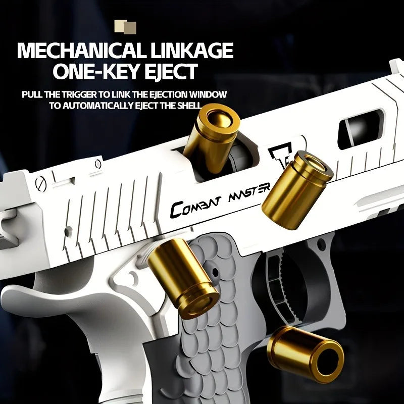 TTI 2011 Pistol Shell Throwing Continuous Firing Blowback Soft Bullet Gun Empty Hanging Birthday Gift