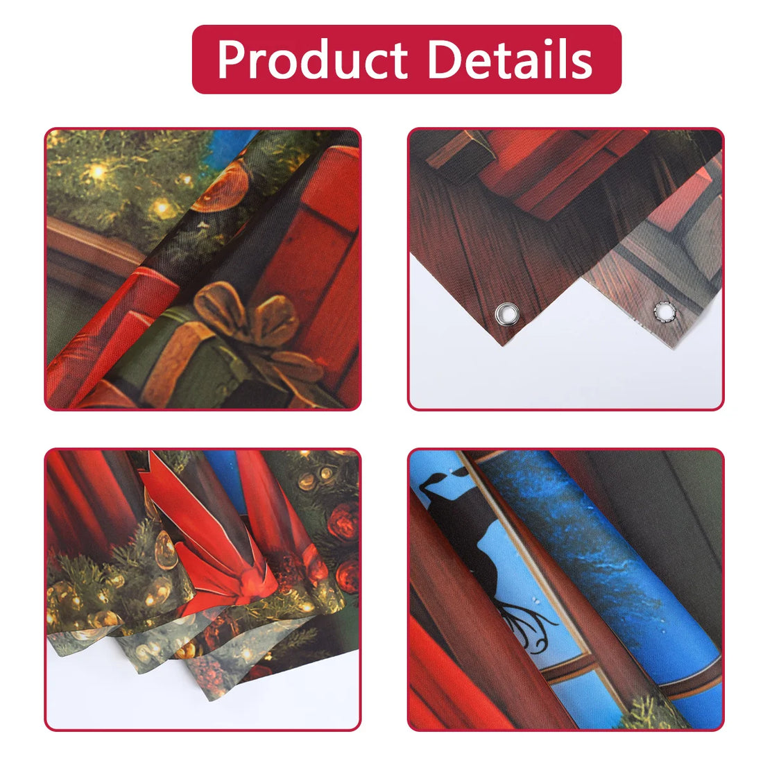 Christmas Tree Backdrop – Merry Christmas Photo Background