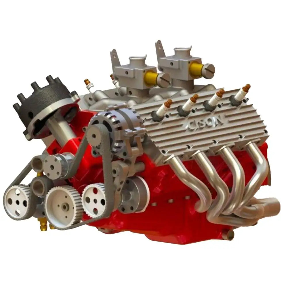 Home Decor V8 Engine Model Gasoline Gasoline Small-Block Engine Model Kits Model Engine Figurine Sculpture Craft For Desk Booksh