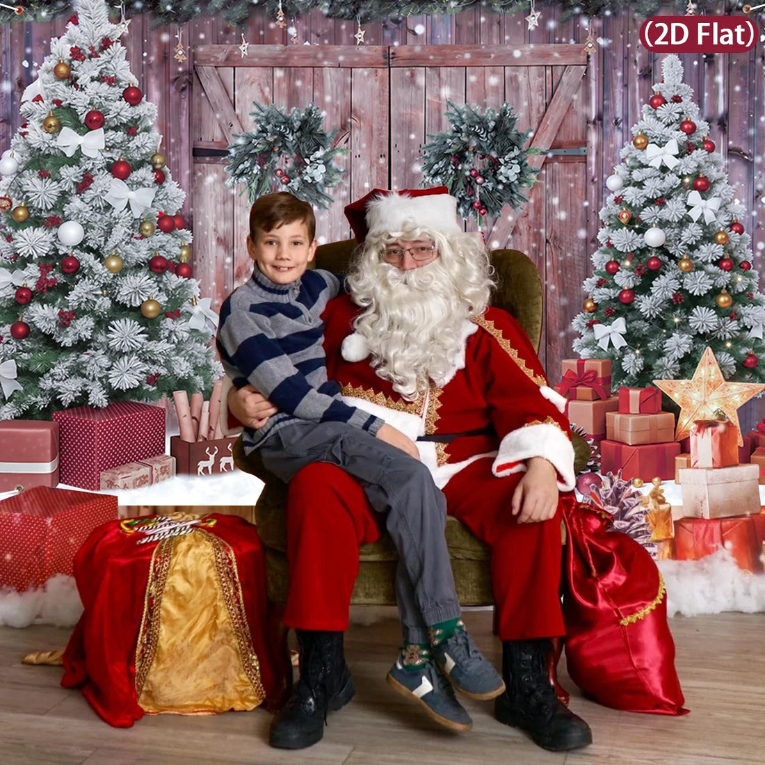 Christmas Tree Backdrop – Merry Christmas Photo Background