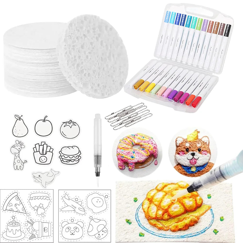 Magic Canvas 3D Puffy Paint Pen Set – 12 Colors DIY Art Kit