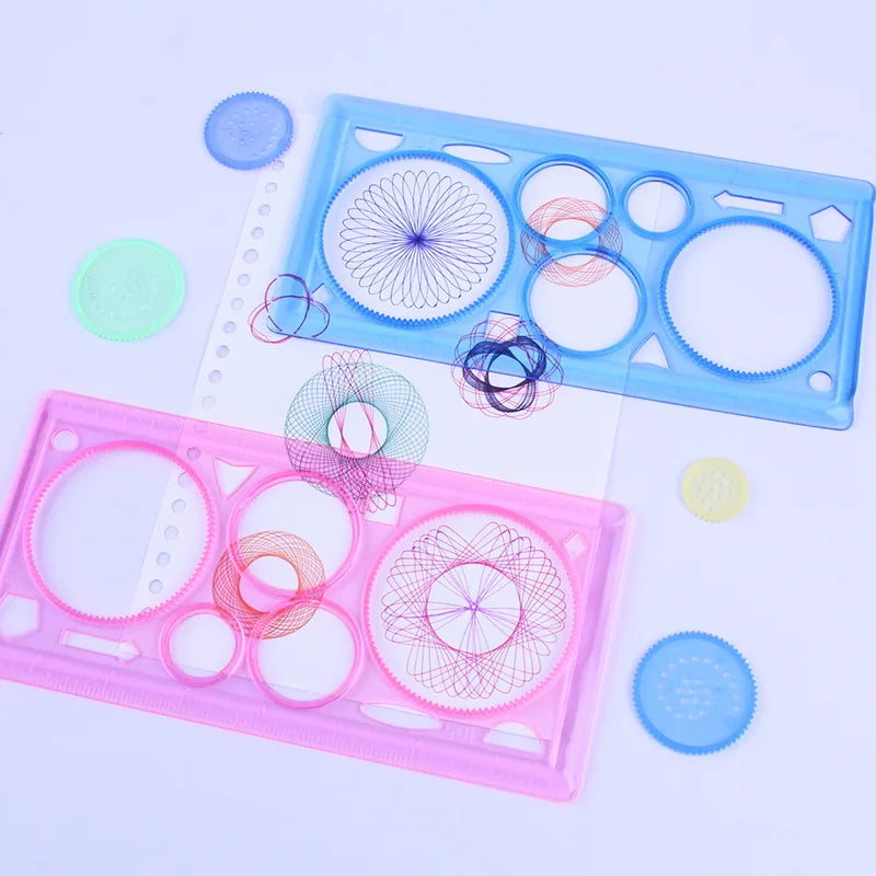 Geometry Spirograph Drawing Stencil Set – Kids Creative Art Toy