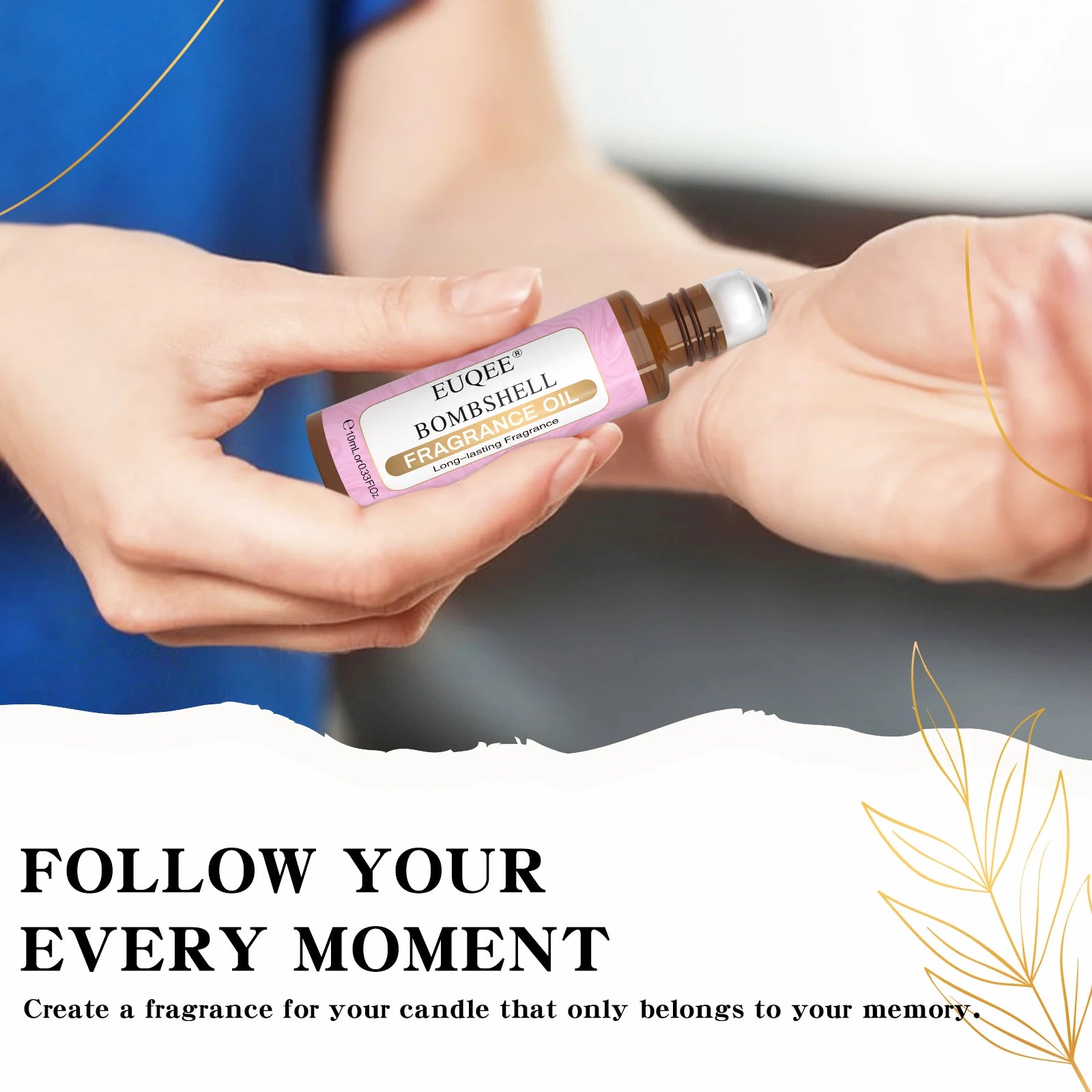 EUQEE 10 ml Roll-On Scent Oil – Long-Lasting Fruity & Floral Unisex Fragrance