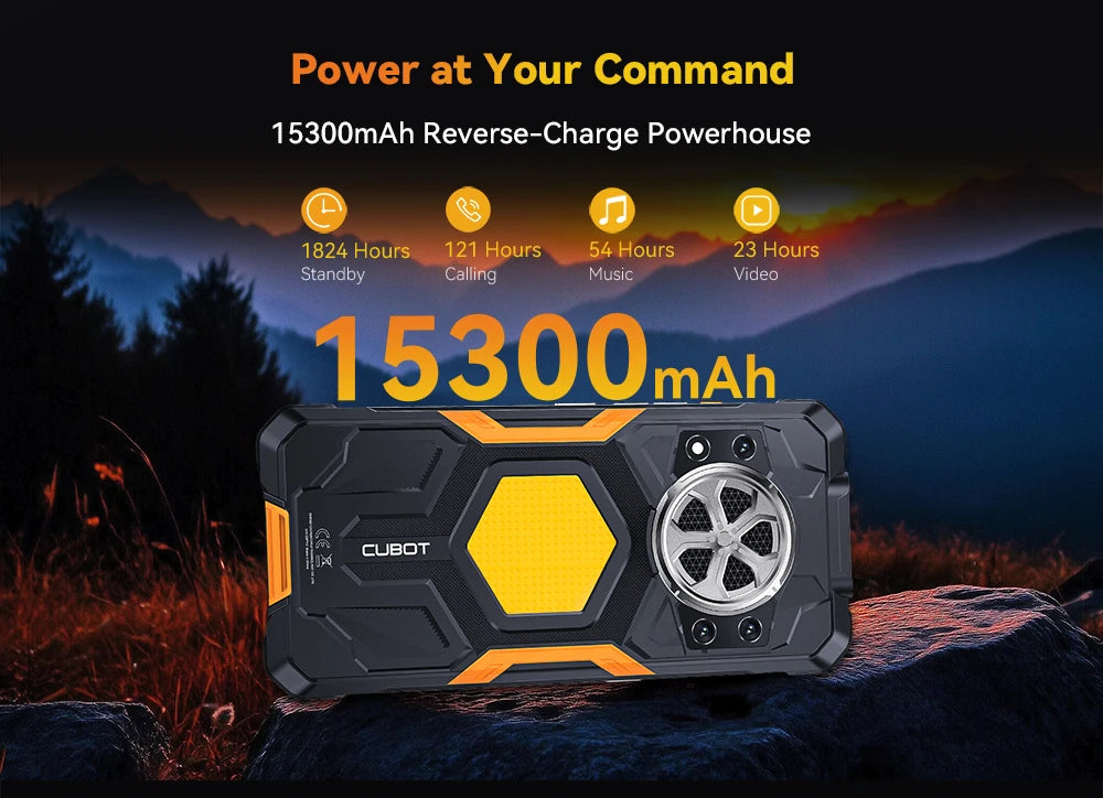 Cubot KingKong Power 5 Rugged Smartphone – 15300mAh, 120Hz
