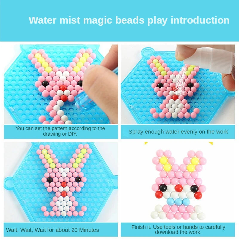 1000PCS Water Spray Magic Beads Set – DIY Puzzle Craft Toy