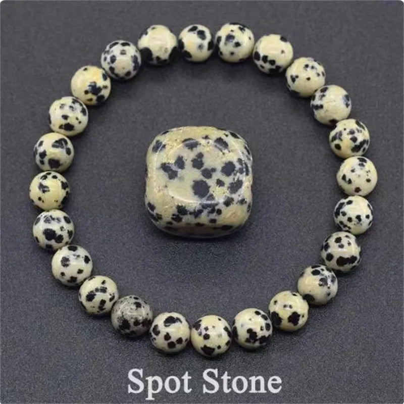 Natural Stone Bracelet – Amethyst, Quartz, Agate & Tiger Eye