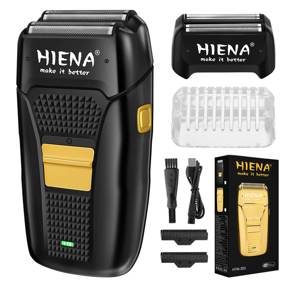 hiena Finish Machine Electric Professional Electric Hair Clippers Beard Clipper Rechargeable Men's Shaver Hair Trimmer Kit
