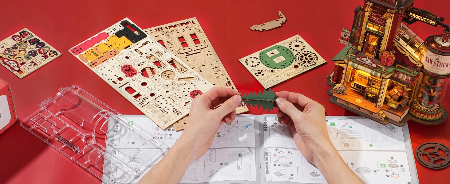 Robotime ROKR Wooden Music Box – 3D Puzzle Model Kit