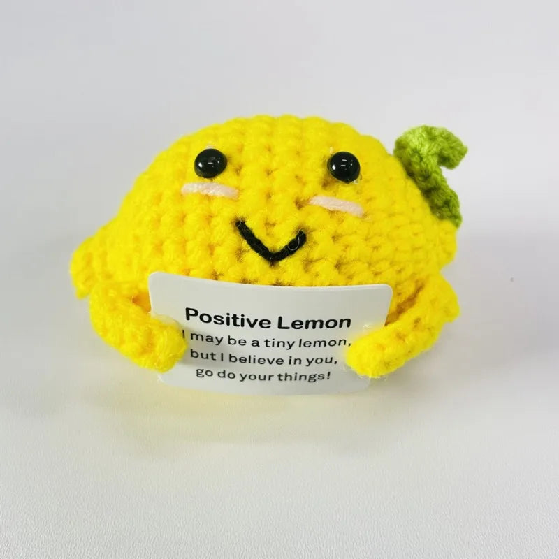 Positive Energy Potato Hug Plush – Mini Handmade Wool Doll