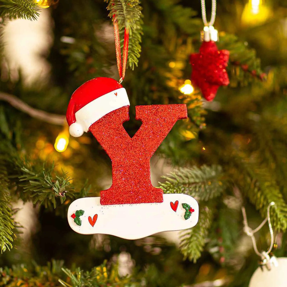 Christmas Letter Pendant Decorations – Acrylic DIY Xmas Ornaments