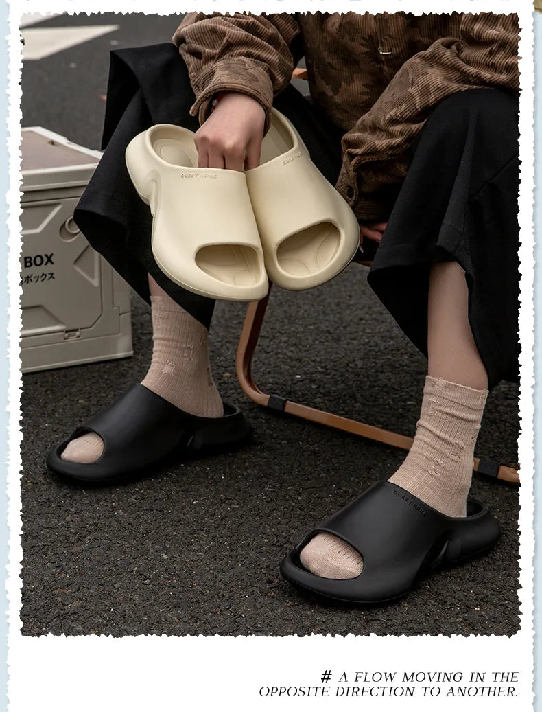 Shevalues Men’s Summer Sandals – Antislip Open-Toe Beach & Casual Slippers