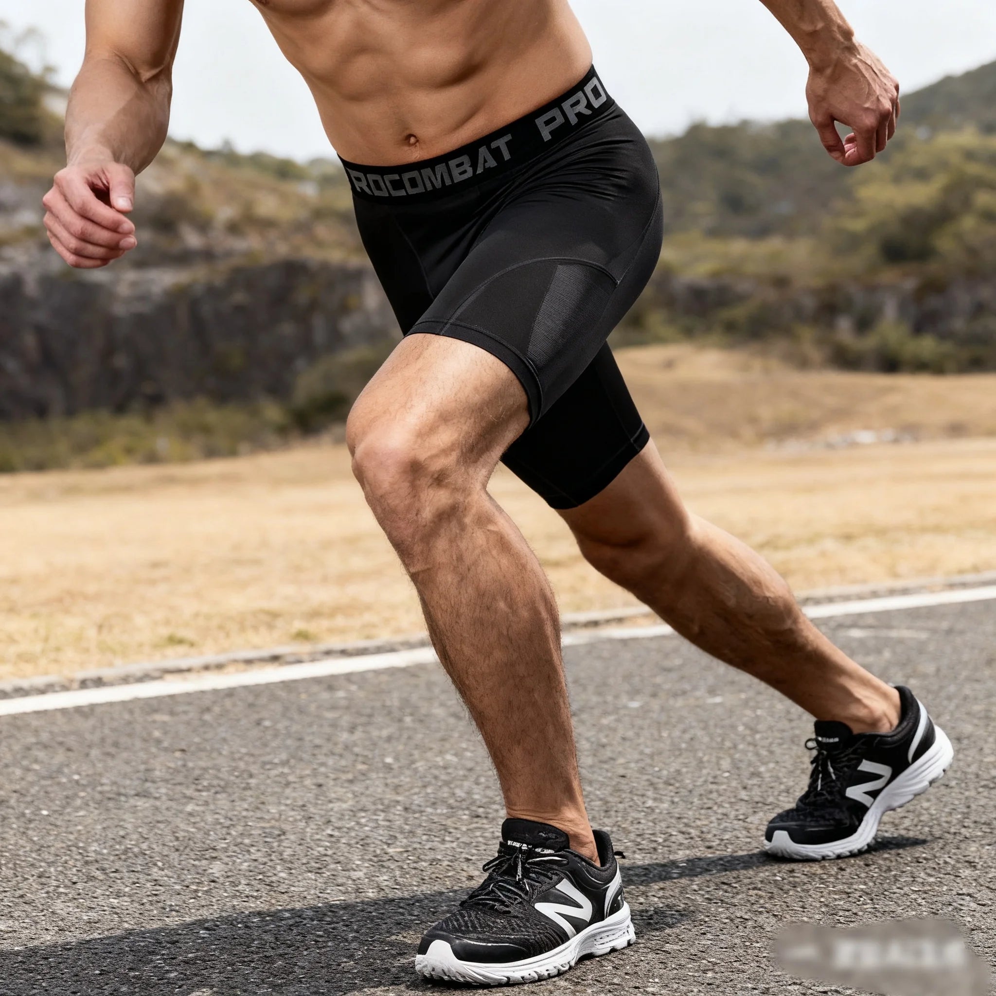 Mens Compression Pants Tights Cool Dry Leggings Sports Baselayer Running Tights Athletic Workout Active Shorts