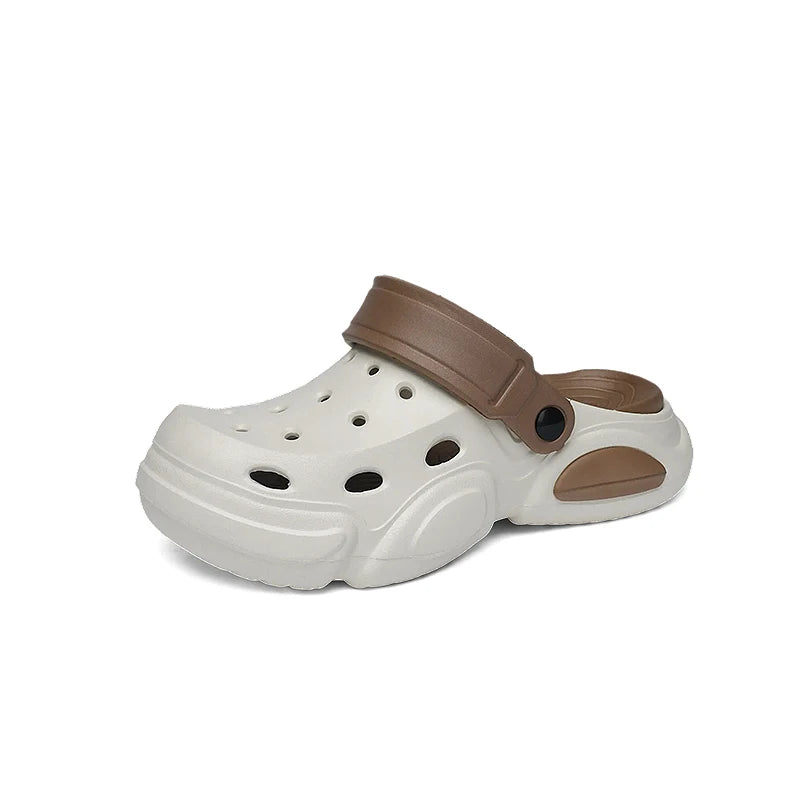 Summer Men's Thick-Soled Non-Slip Breathable Toe-Cap Sandals Casual Beach Slippers