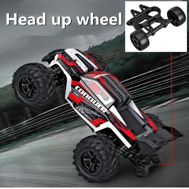 WLtoys 1:16 Scale Large RC Car 50km/h High Speed 4WD Children Toy for Boys Remote Control Car 2.4G Off Road Monster Truck RC Toy